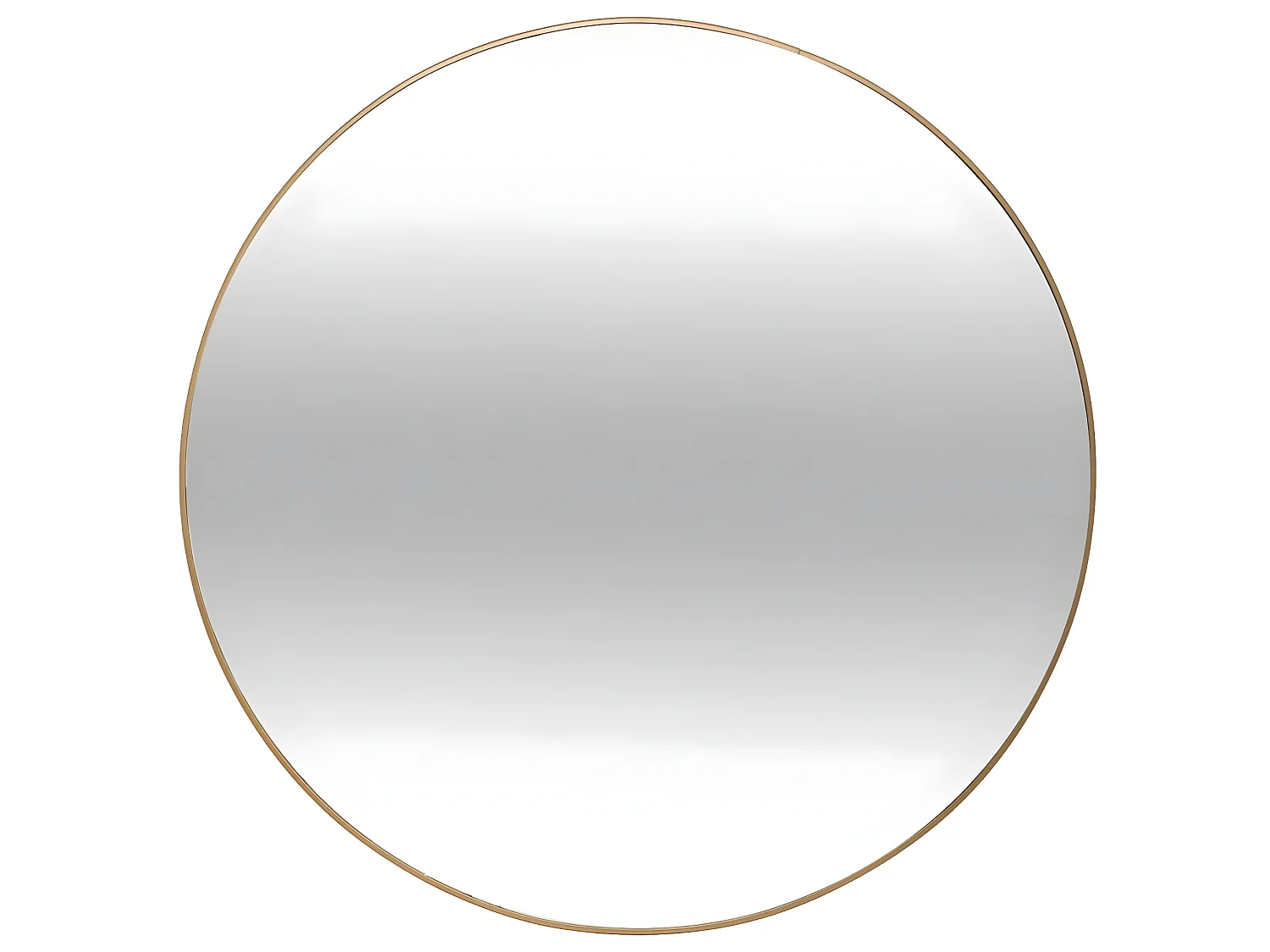 Grand Miroir mural en Métal Doré D 76 cm