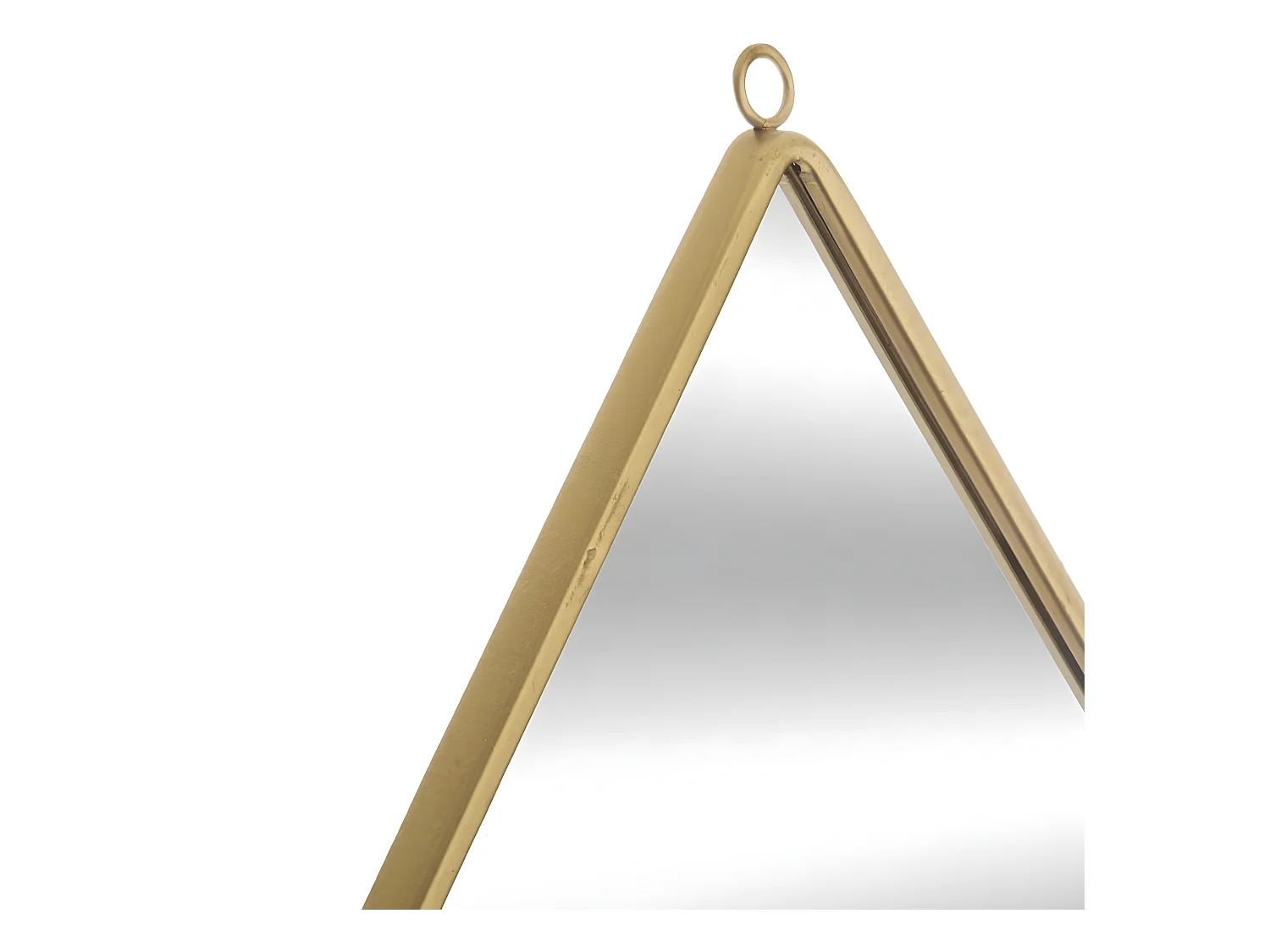 Miroir mural en métal en forme de Goutte 28 x 39 cm