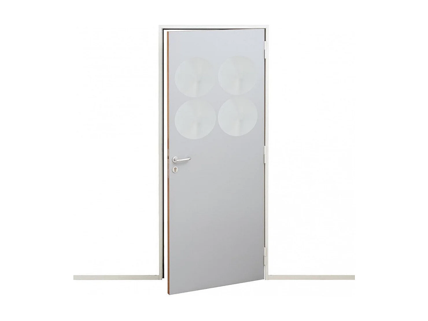 Lot de 4 Miroirs adhésifs Ronds en Verre 30 x 30 cm