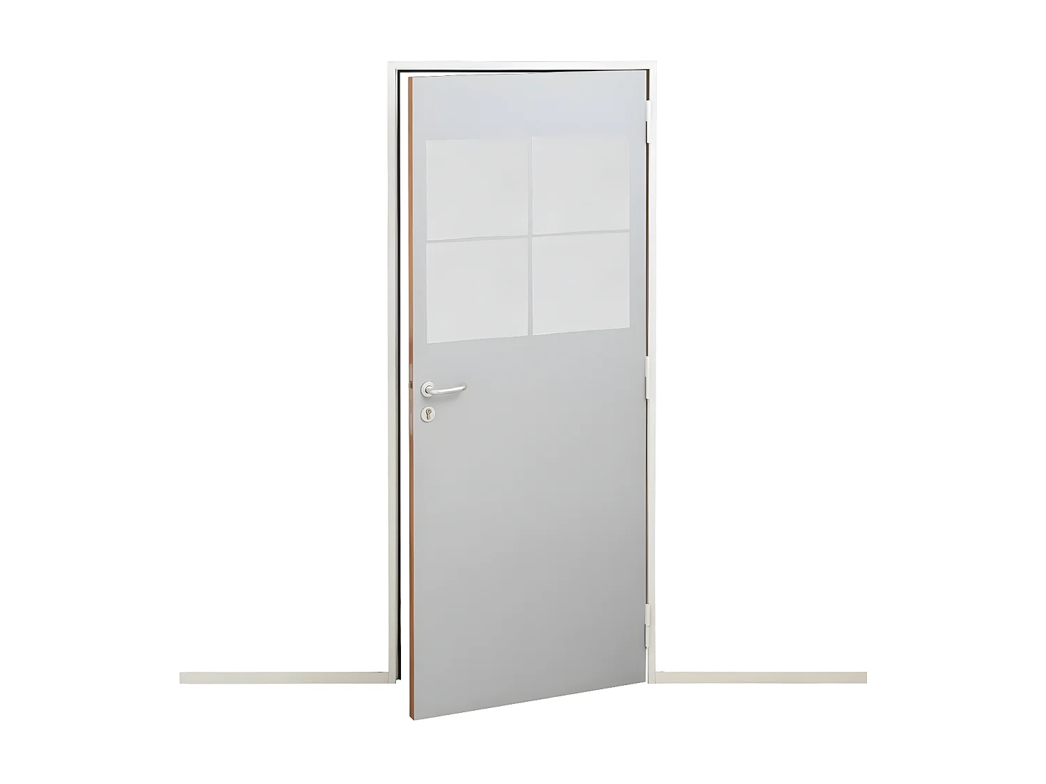 Lot de 4 Miroirs adhésifs Carrés en Verre 30 x 30 cm