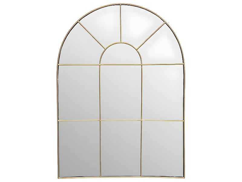 Miroir mural Arcade en Métal Doré 54 x 74 cm