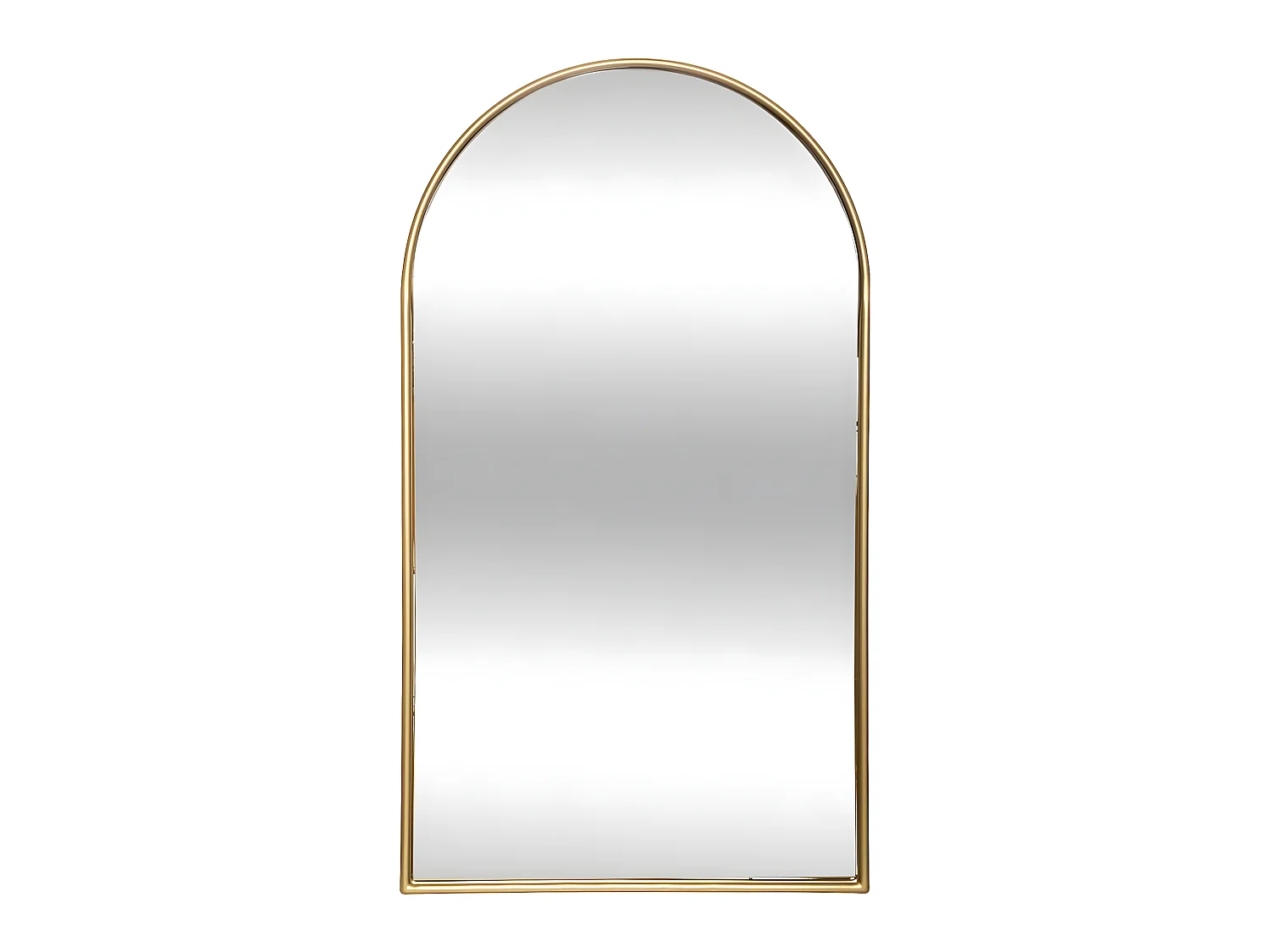 Miroir mural en Métal doré 60 x 106 cm