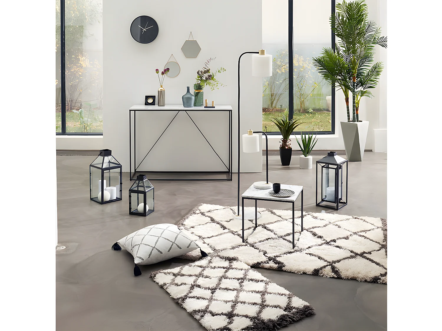 Lot de 3 Miroirs à suspendre en métal doré