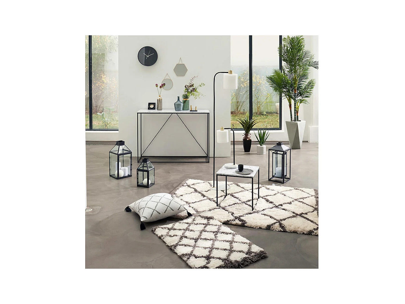 Lot de 3 Miroirs en métal doré