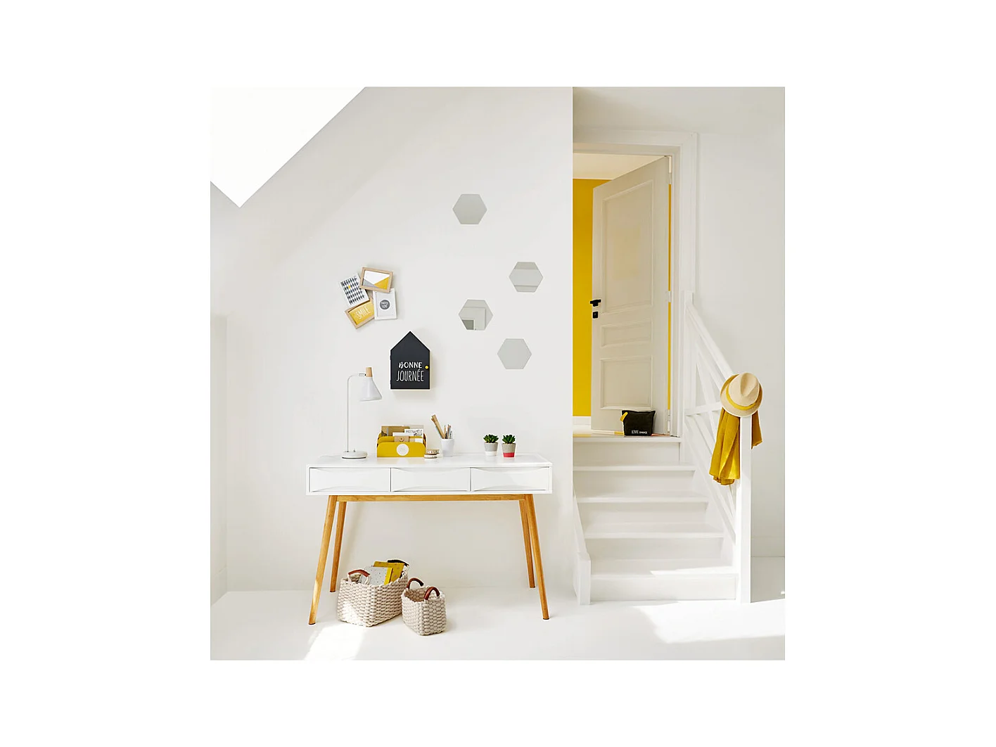 Lot de 3 Miroirs en métal doré