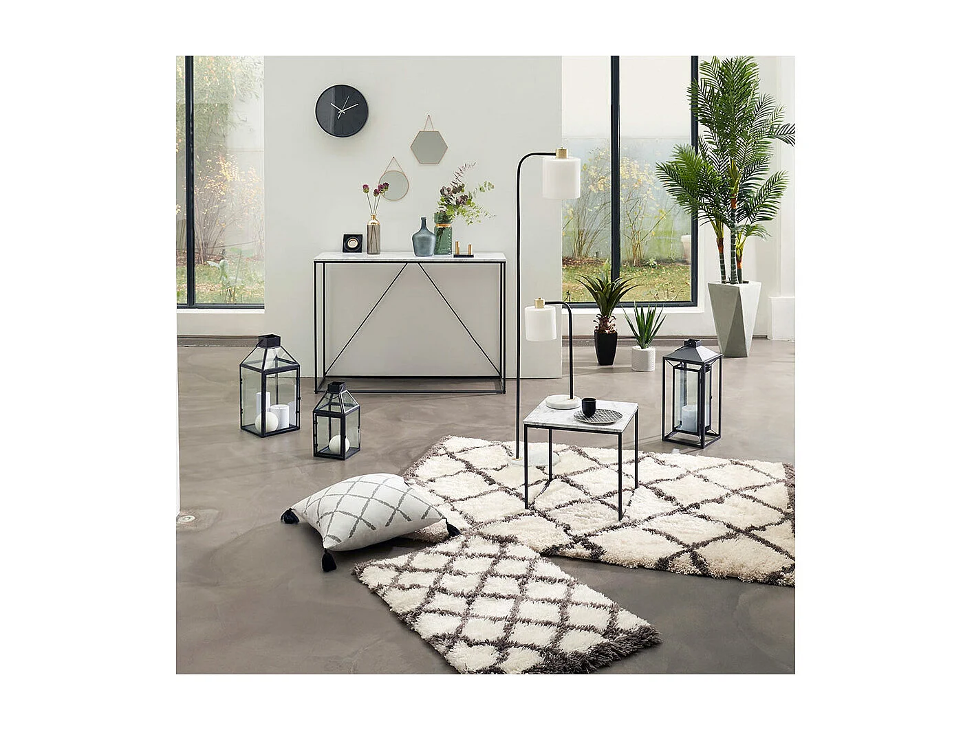 Lot de 3 Miroirs en métal doré