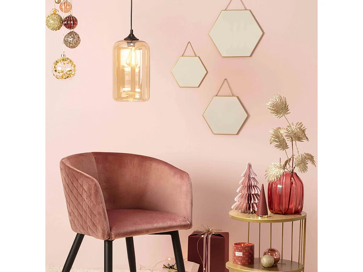 Lot de 3 Miroirs en métal doré