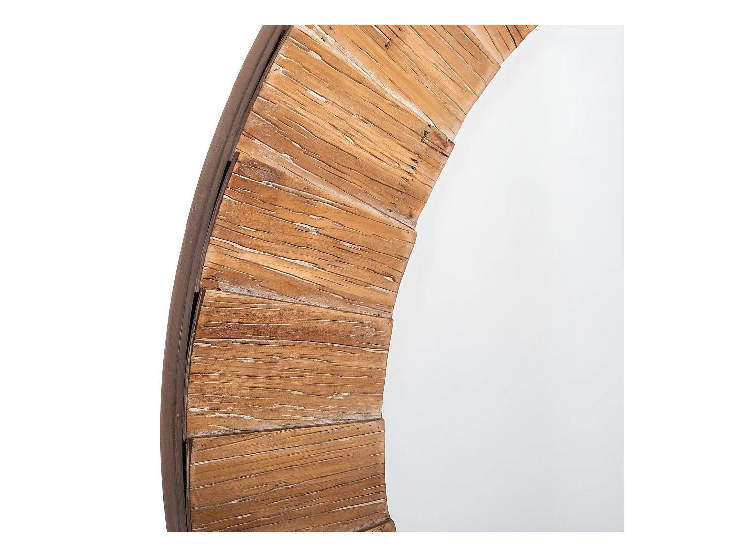 Grand Miroir mural en Bois de Sapin D 83 cm