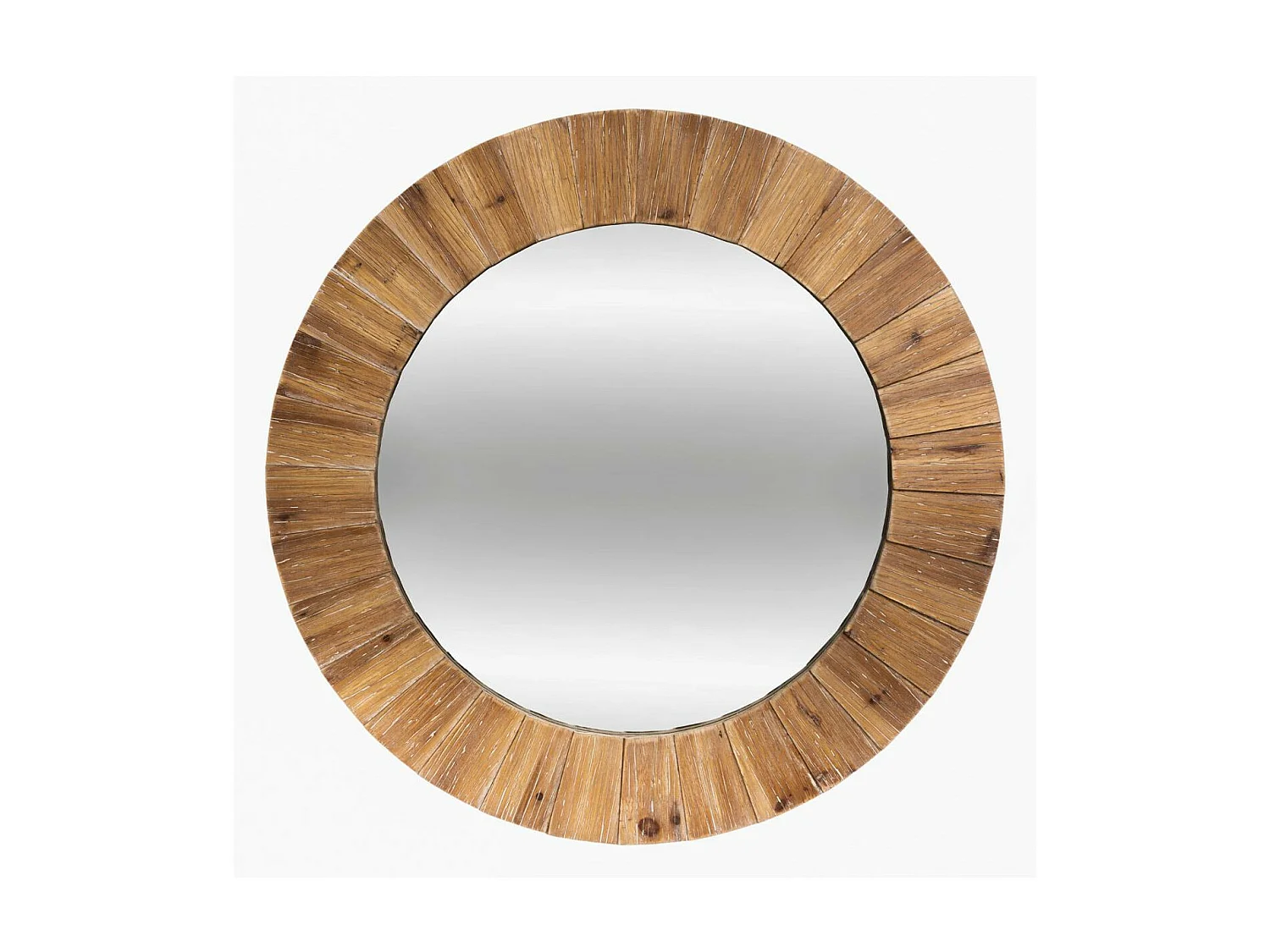 Grand Miroir mural en Bois de Sapin D 83 cm