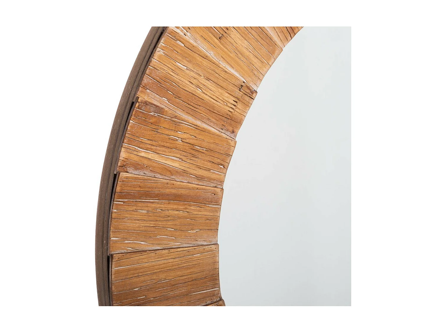 Grand Miroir mural en Bois de Sapin D 83 cm