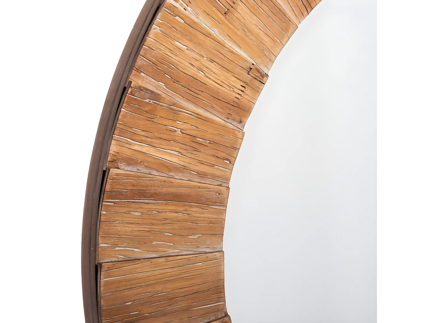 Grand Miroir mural en Bois de Sapin D 83 cm