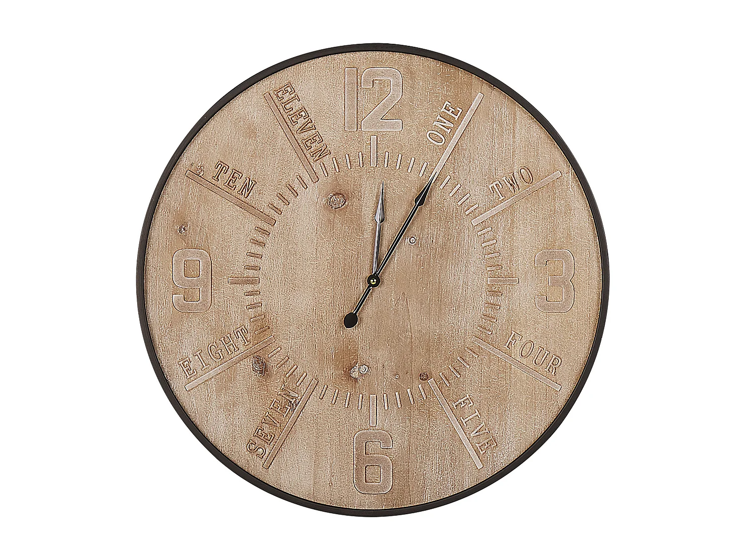 Orologio da parete DOLE 60 cm Marrone chiaro