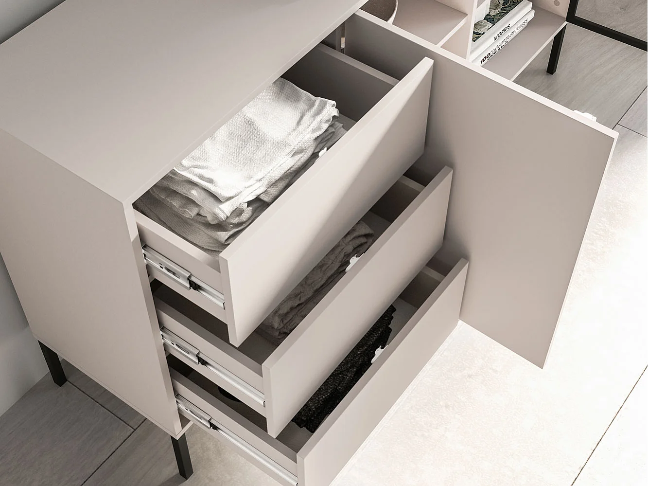 BUFFET Barnee Cachemire 160 / 40 / 86 cm
