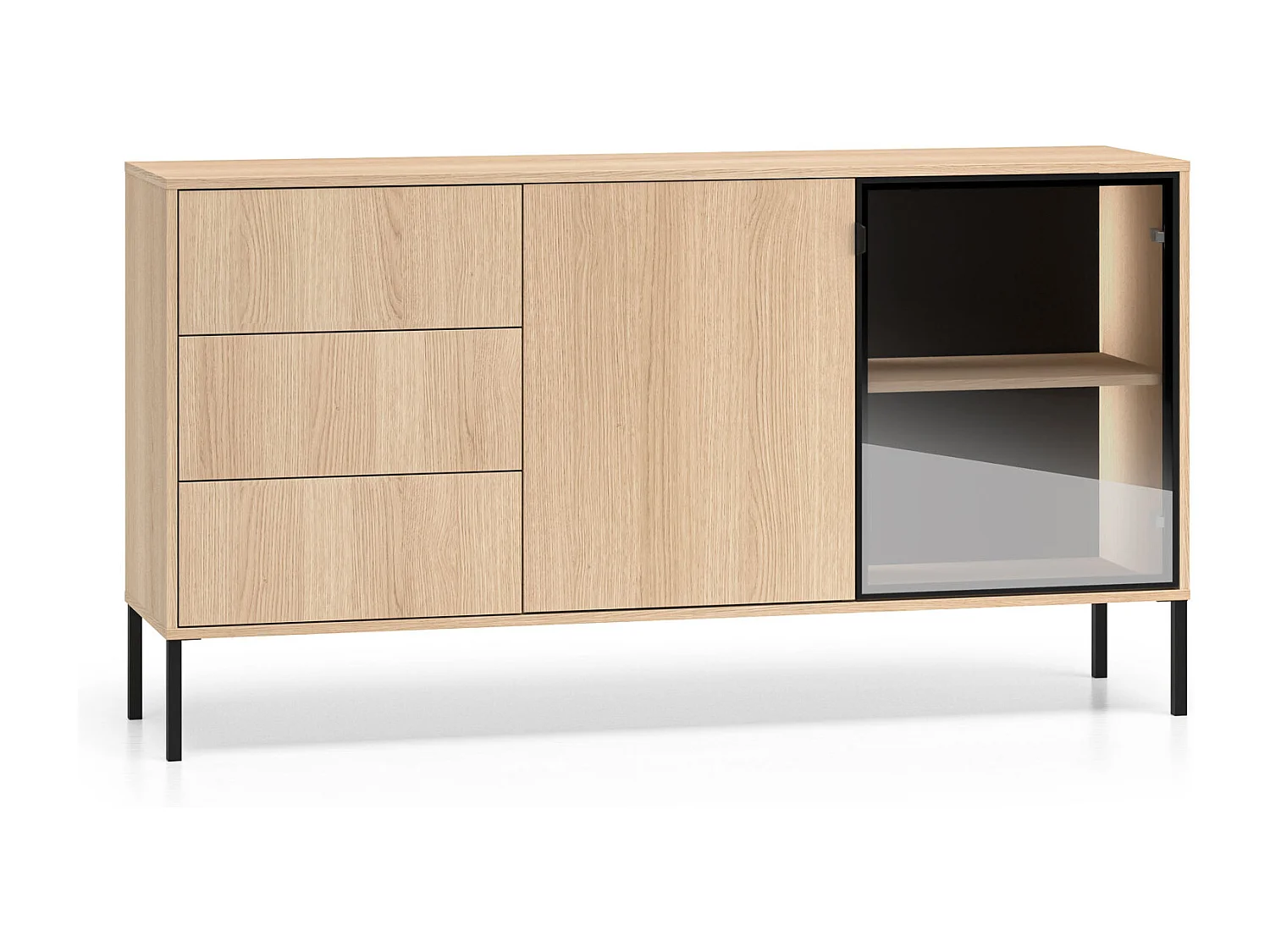 BUFFET Barnee Chêne Lindberg 160 / 40 / 86 cm