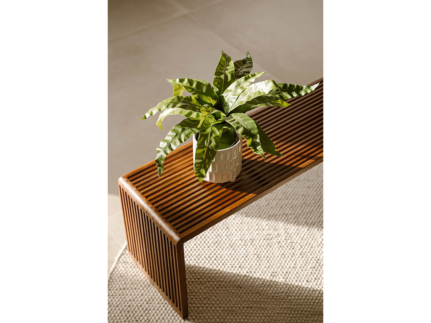 Künstliche Farn 60 cm - Grün - Realistische Blätter ohne Pflegeaufwand - Indore Home