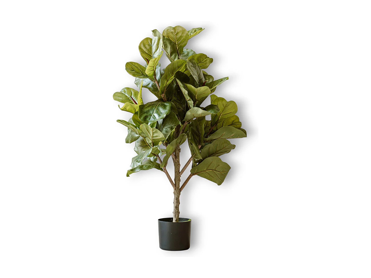 Plante artificielle Figuier 90 cm - Vert - Feuillage réaliste sans entretien - Indore Home