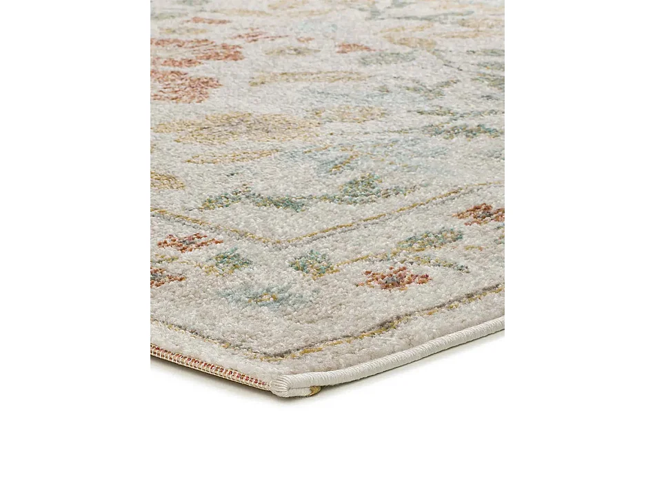 In- & Outdoor-Teppich - blumenmotive - beige / mehrfarbig - 120x170 cm - SAMARA