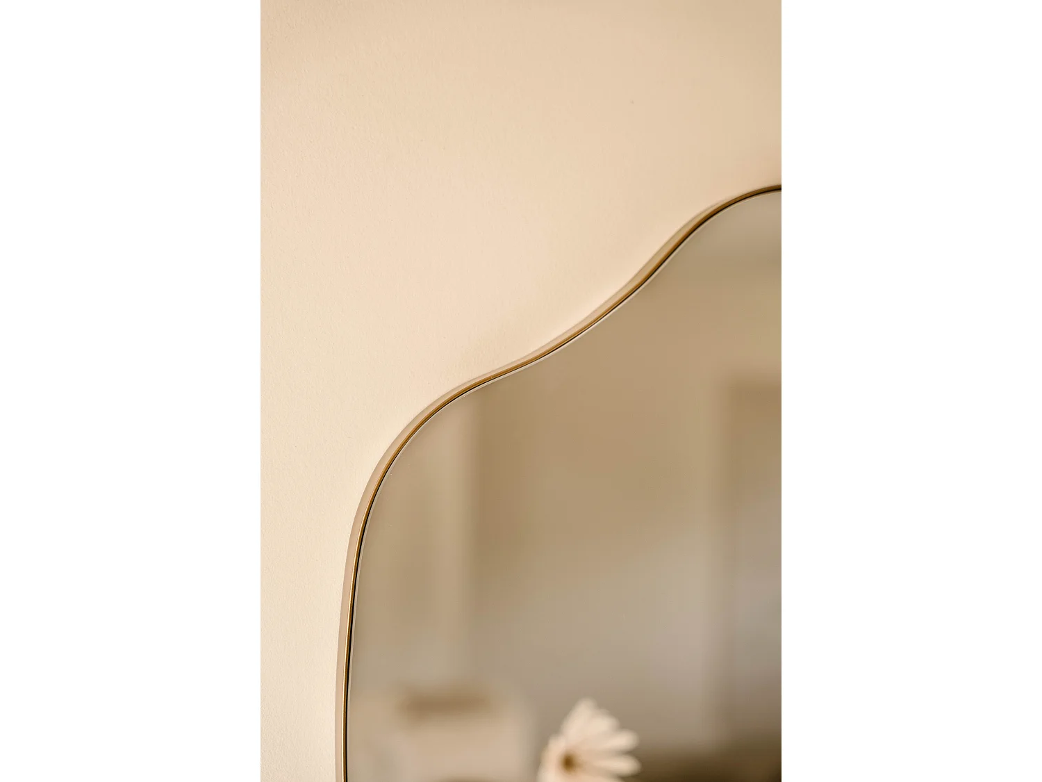 Miroir organique 120 cm - Bronze - Miroir mural asymétrique - Indore Home