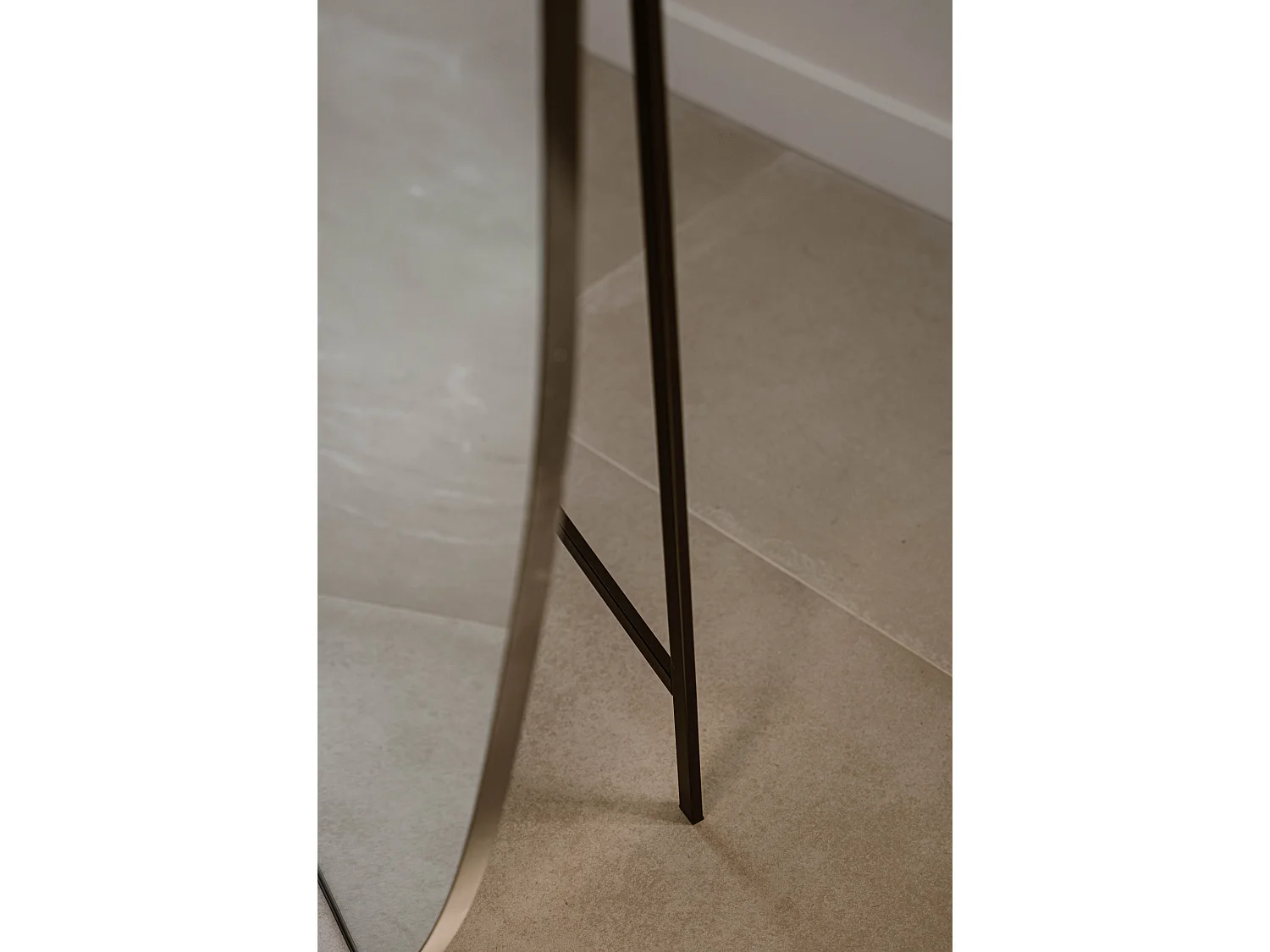 Grote organische spiegel 180 × 80 cm - brons - organische wandspiegel - Indore Home