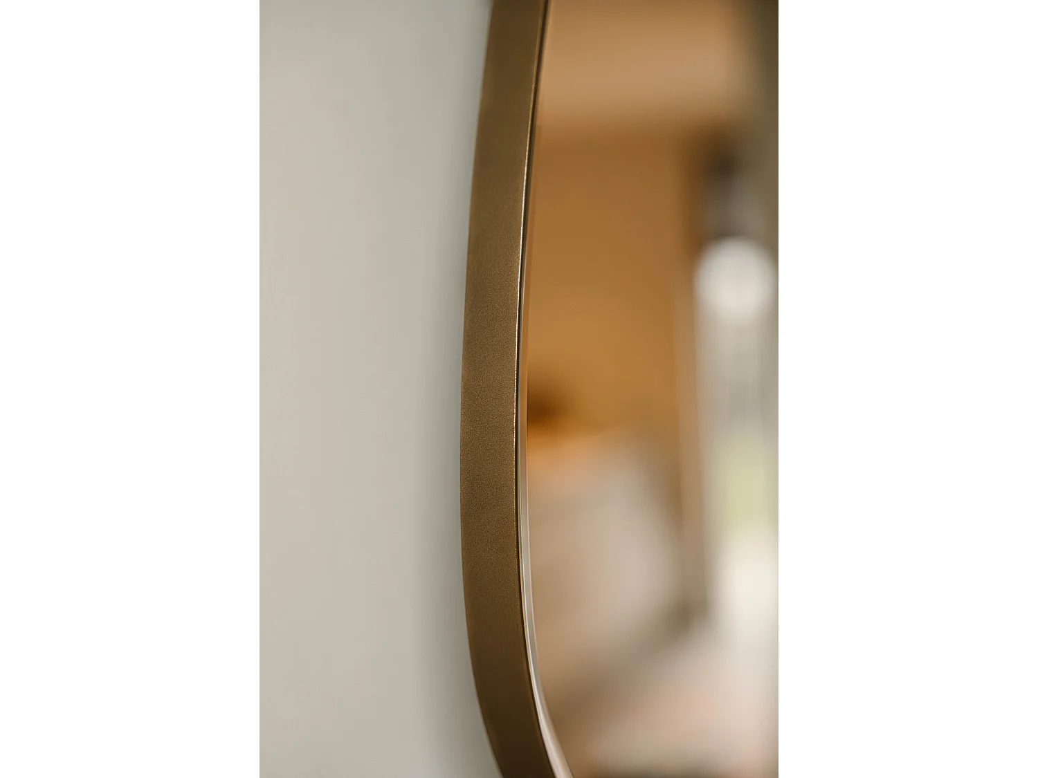Miroir organique 80 cm - Bronze - Miroir mural à bord facetté - Indore Home