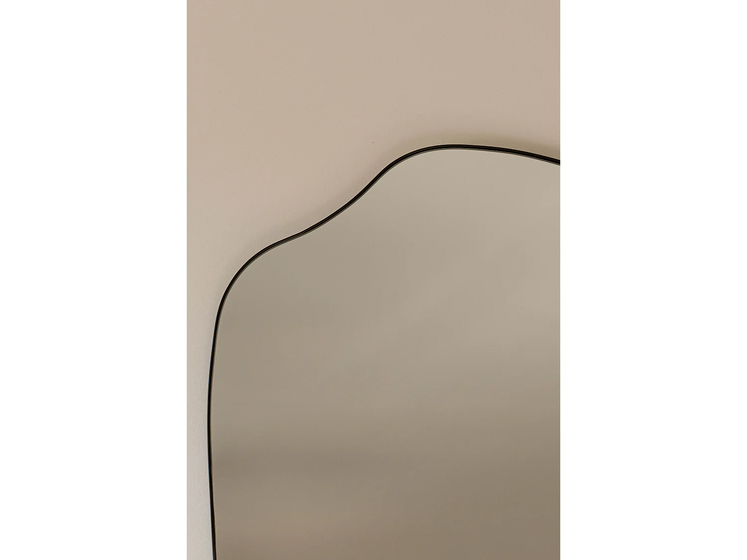 Miroir organique 120 cm - Noir - Miroir mural de forme organique - Indore Home
