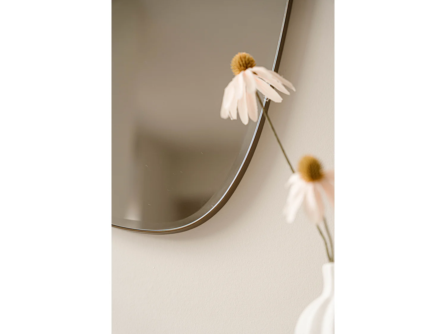 Miroir organique 120 cm - Bronze - Miroir mural asymétrique - Indore Home