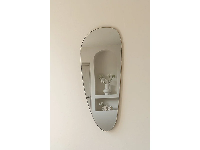Miroir organique 120 cm - Bronze - Miroir mural asymétrique - Indore Home