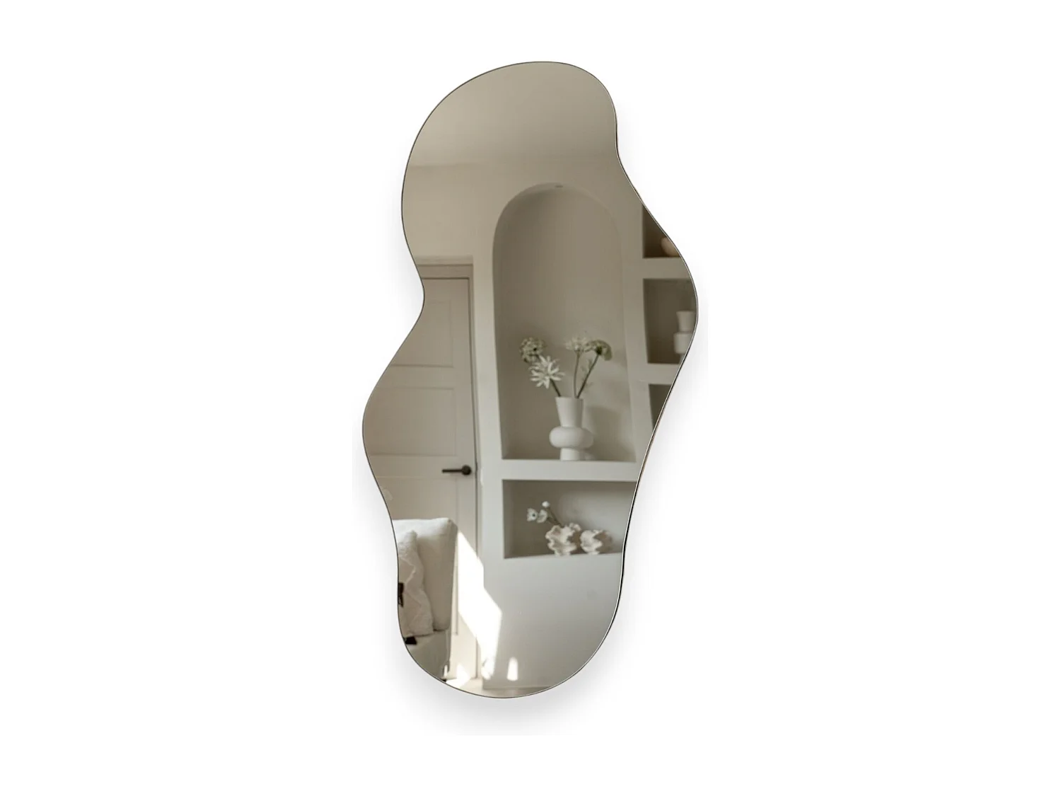 Miroir organique 110 cm - Bronze - Miroir mural asymétrique - Indore Home