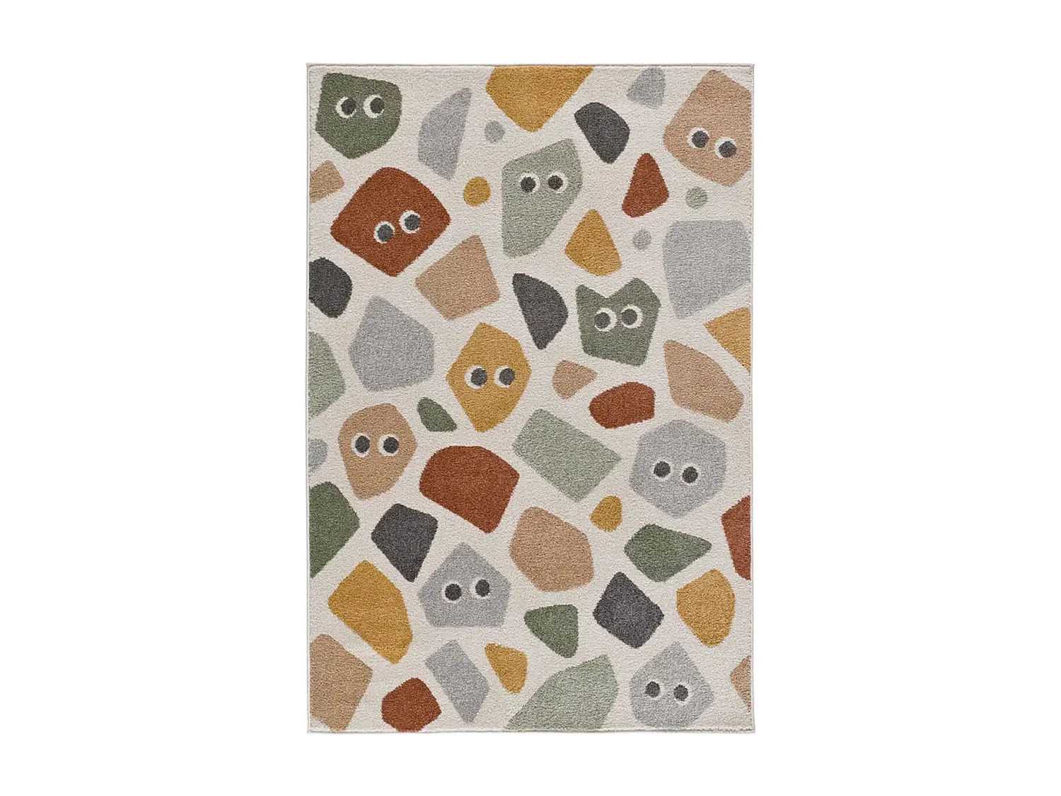 Kindertapijt - geanimeerde stenen - veelkleurig - 120x170 cm - BEATS