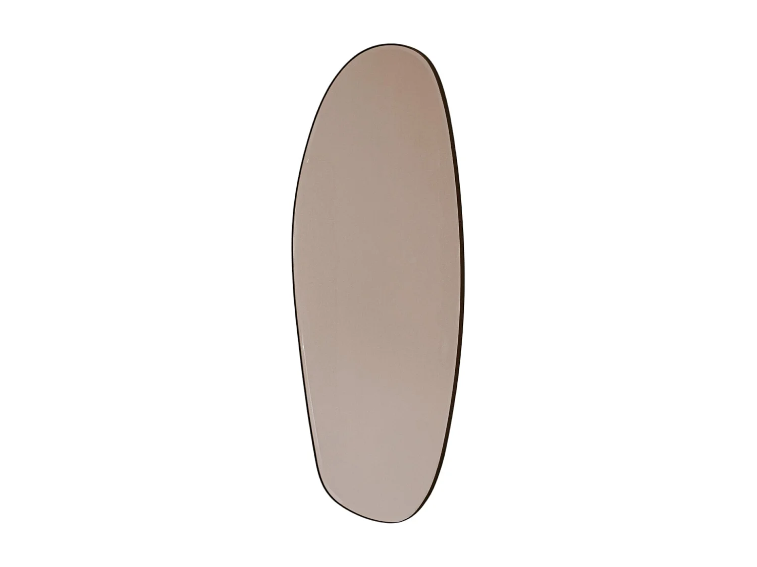 Miroir organique 120 cm - Noir - Miroir mural de forme organique - Indore Home