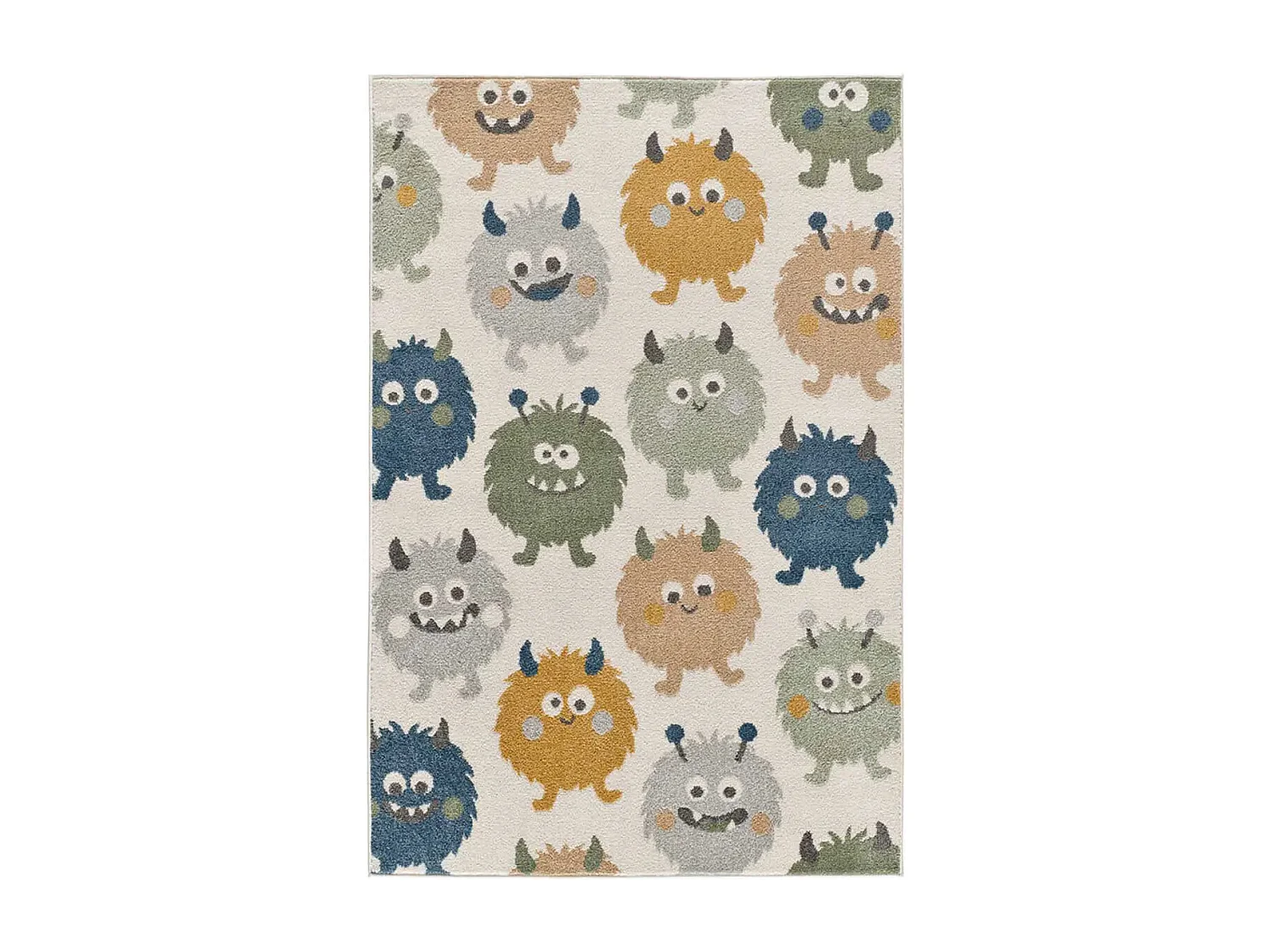 Kindertapijt - ronde monsters - veelkleurig - 120x170 cm - BEATS