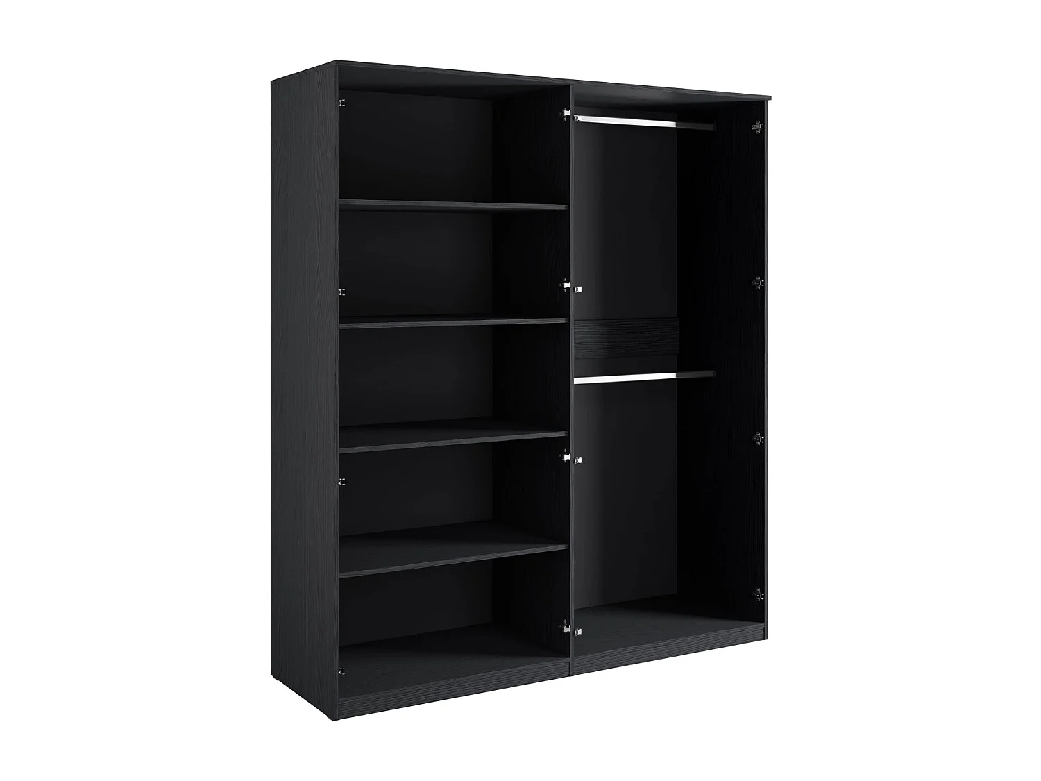 ENSEMBLE DE CHAMBRE À COUCHER 5 PIÈCES « Mond » anthracite 548 / 210 / 209 cm