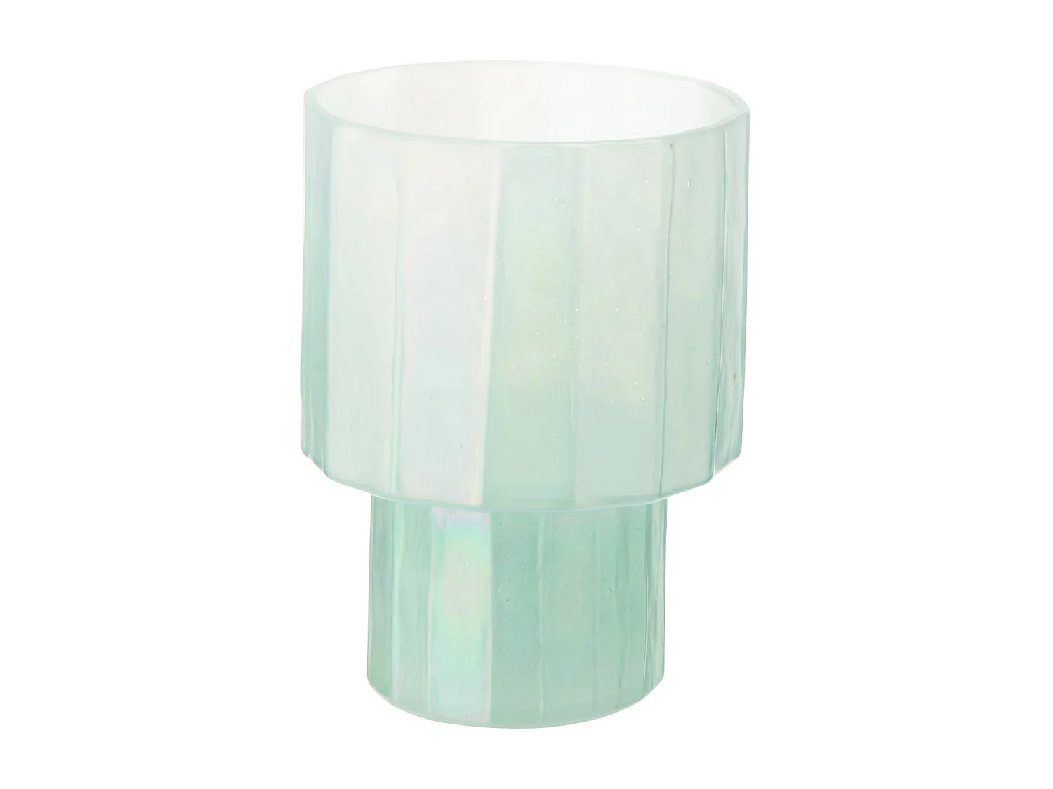 Photophore Design en Verre "Ann" 23cm Bleu