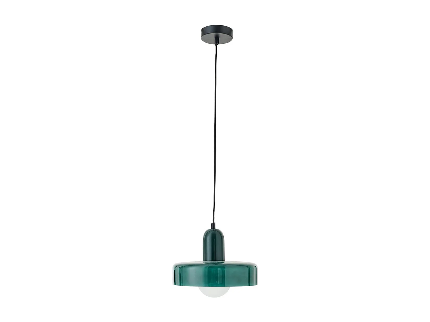 Suspension Design en Verre "Retro" 25cm Vert