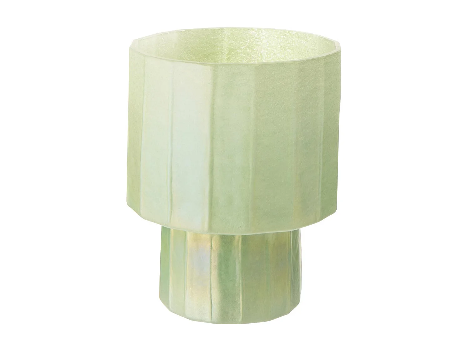 Photophore Design en Verre "Ann" 23cm Vert