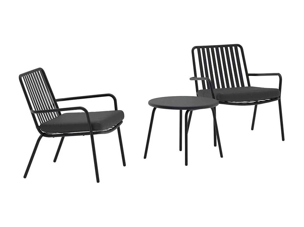 Mykonos Loungeset schwarz.