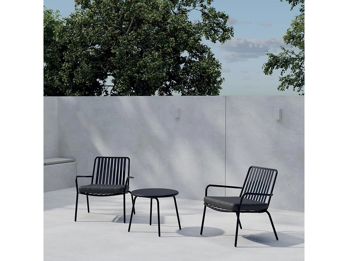 Mykonos Loungeset schwarz.