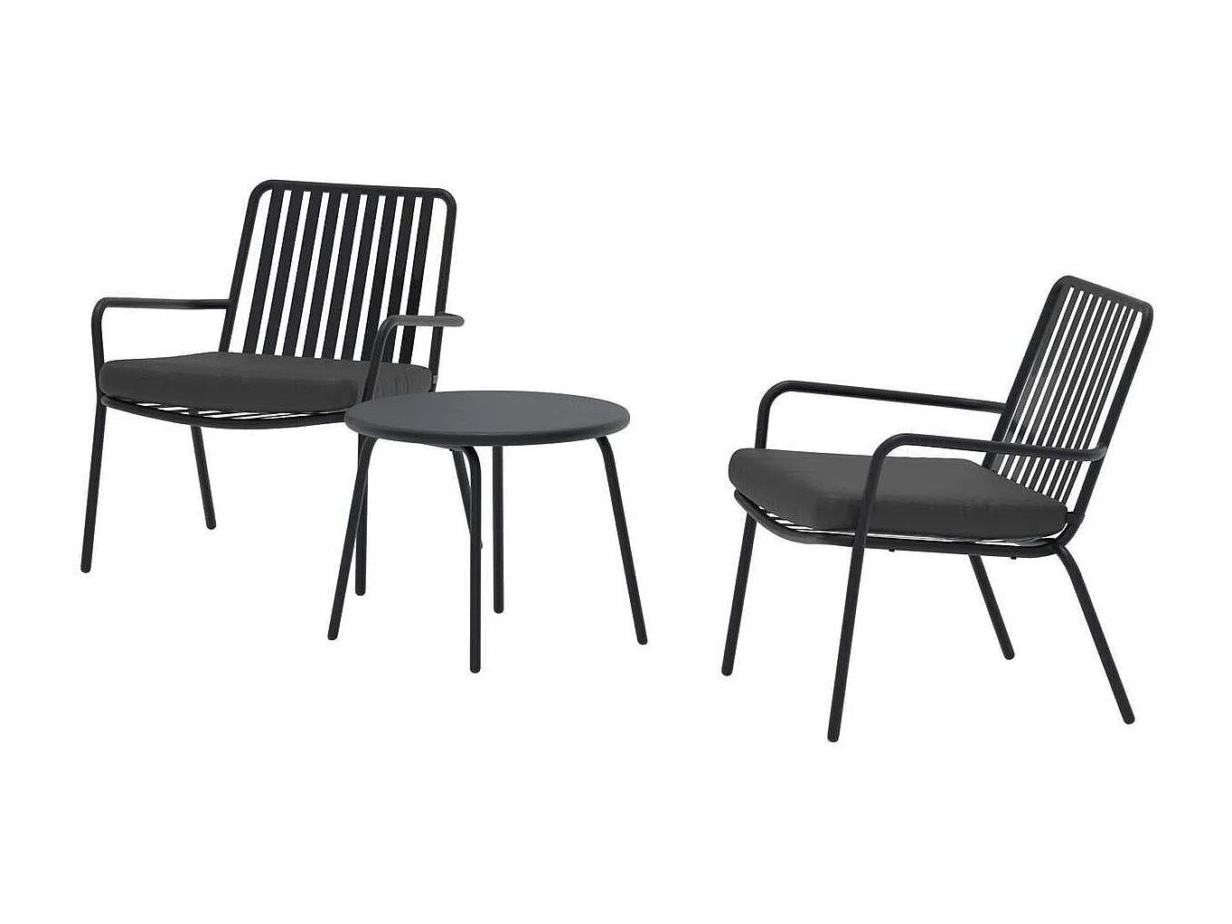 Mykonos Loungeset schwarz.