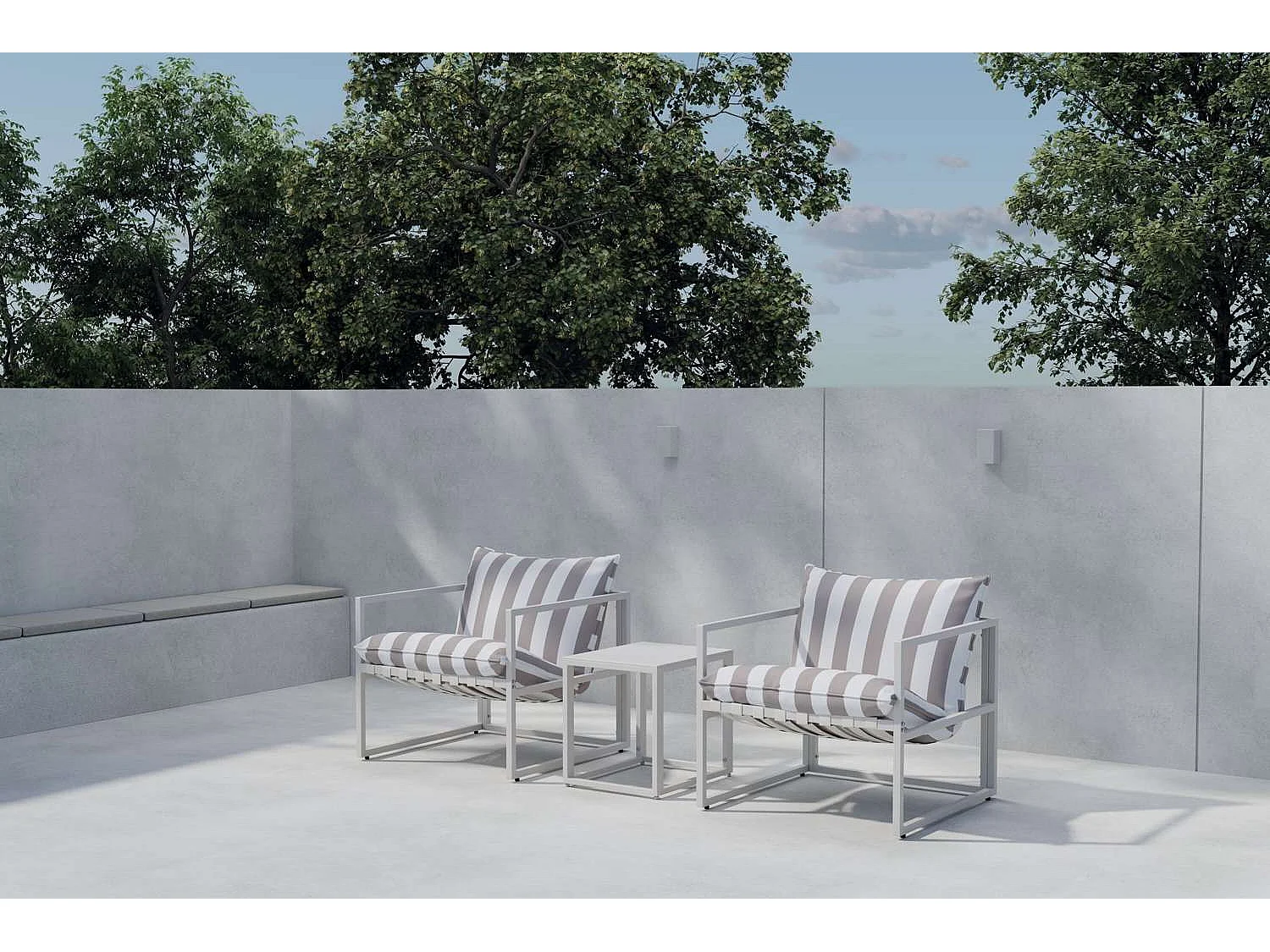 Messina Loungeset beige.