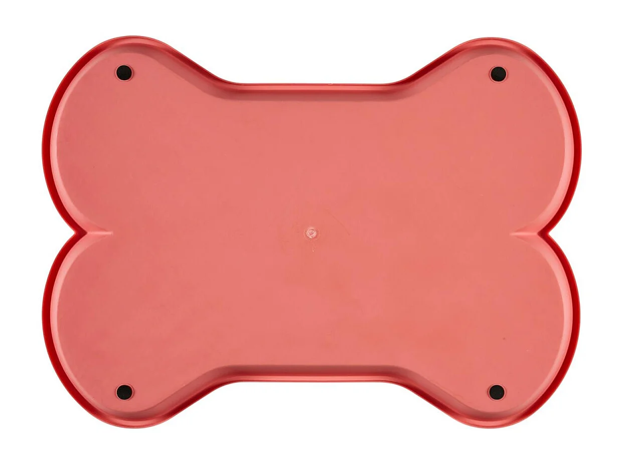 Tapis Antidérapant Gamelle "Os" 58cm Rose