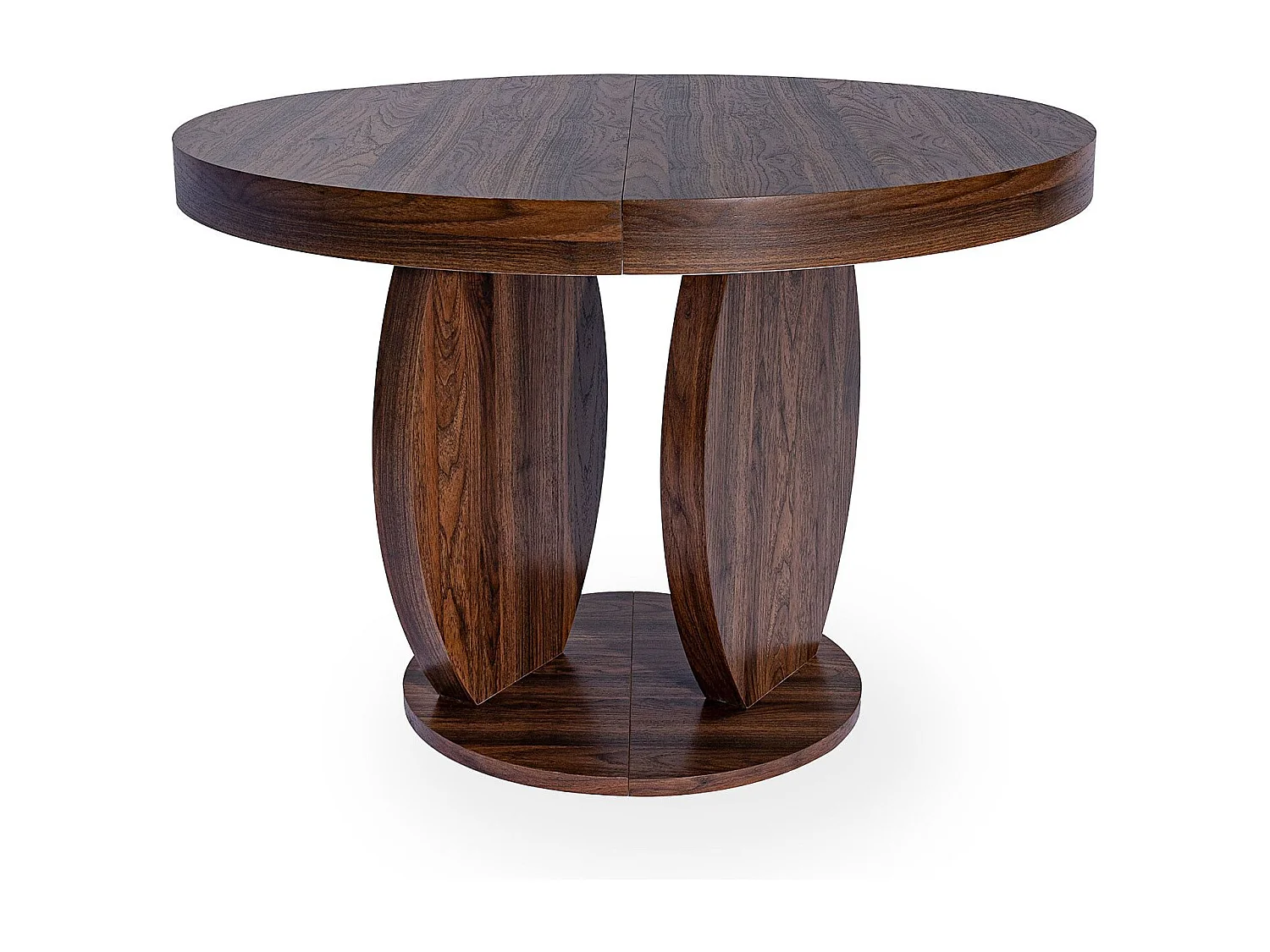 Table ovale extensible L110-260cm Icarios avec pieds design Bois Noyer