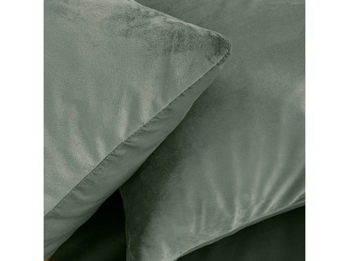 Parure de Lit 3 Pièces "Velina" 240x220cm Vert Cèdre