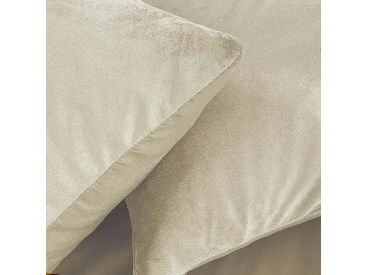Parure de Lit 3 Pièces "Velina" 240x220cm Naturel
