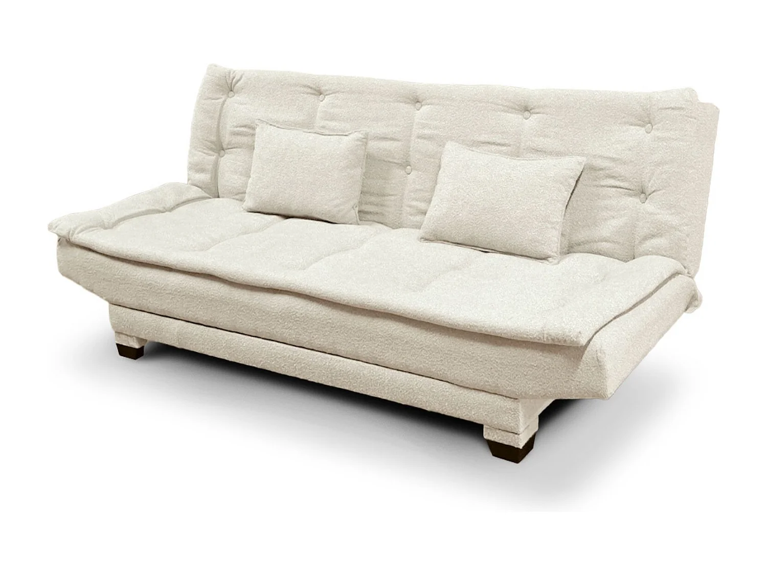 Canapé convertible 3 places Lefkada Tissu texturé Beige