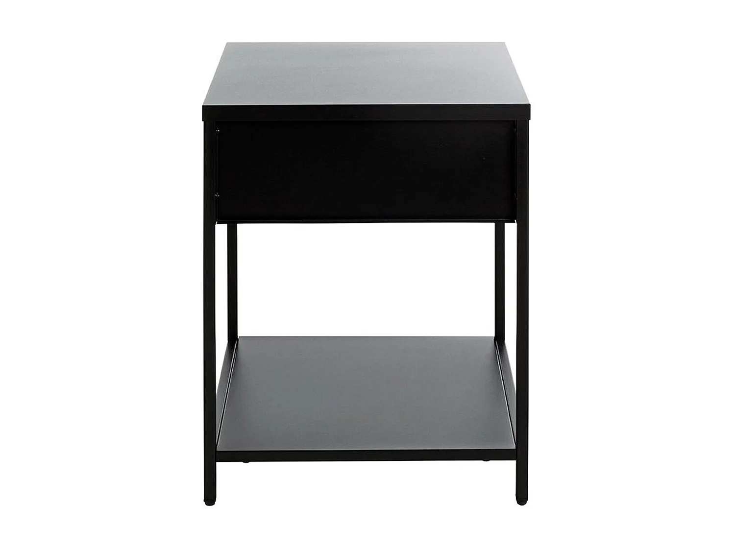 Table de Chevet 1 Tiroir "Boston" 53cm Noir