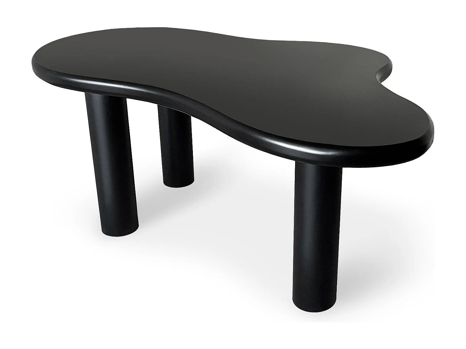 Table à manger forme nuage asymétrique L180cm VALDO Noir