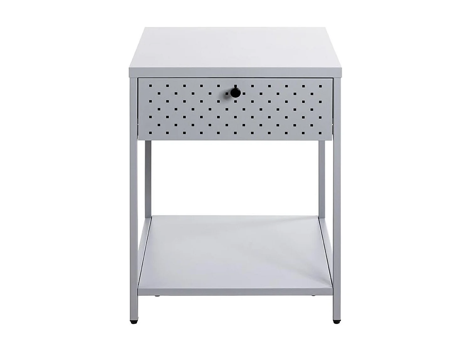 Table de Chevet 1 Tiroir "Boston" 53cm Gris
