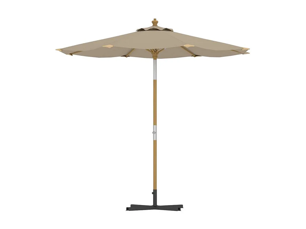 Parasol en Bambou "Cerox" 270cm Beige