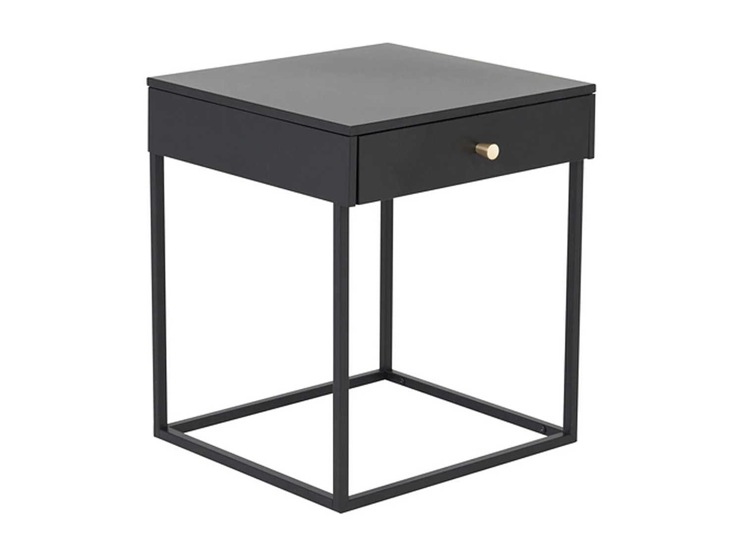 Table de Chevet Avec Tiroir "Bakal" 50cm Noir