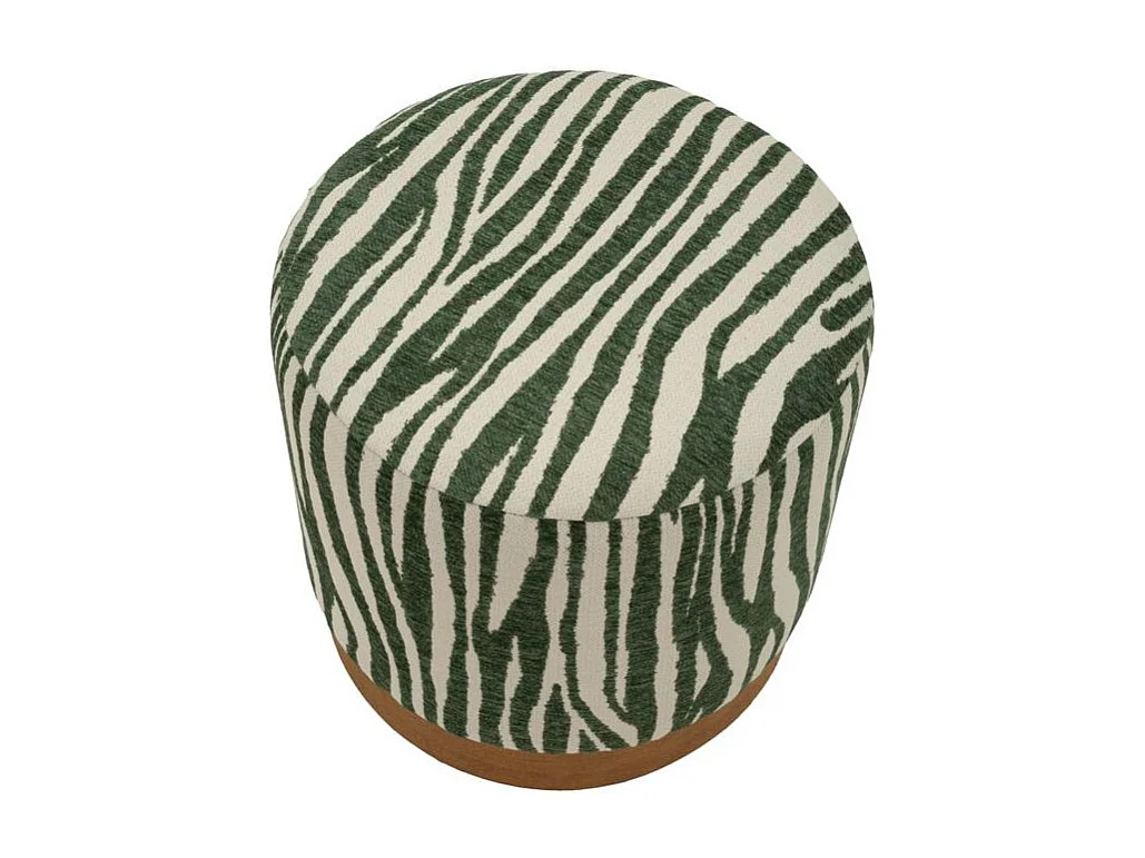 Savannahgroene poef, 40x40 cm diameter